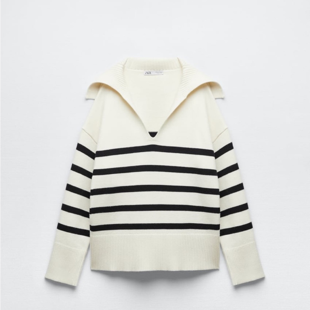 Zara Striped Knit Sweater